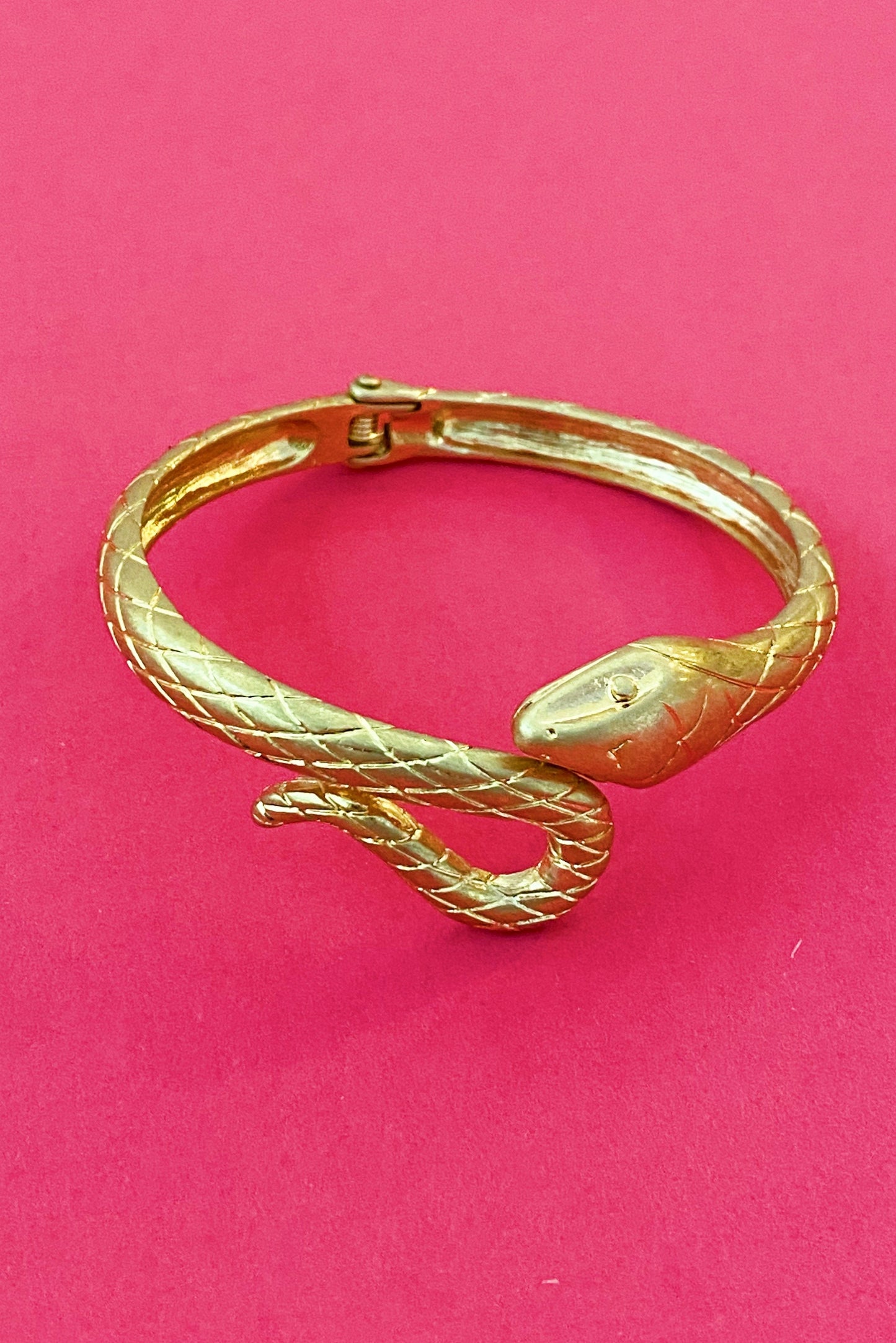 Serpent Snake Cuff, Gold-0