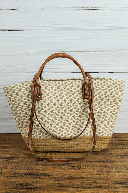 Jaylani Woven Tote Bag-0