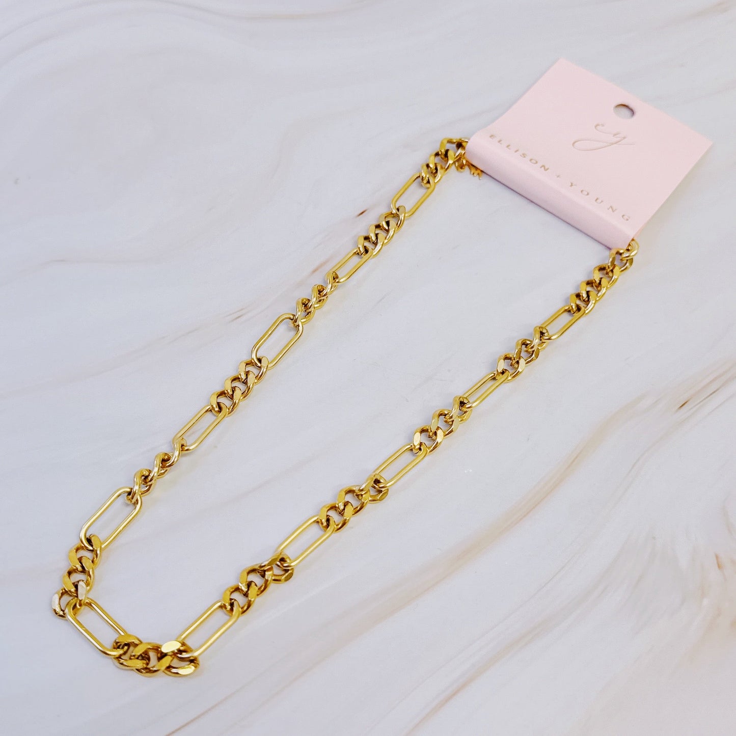 Chic And Edgy Chain Necklace-3